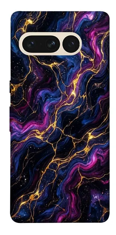 TPU чохол Demsky Purple space marble для Google Pixel 7 Pro