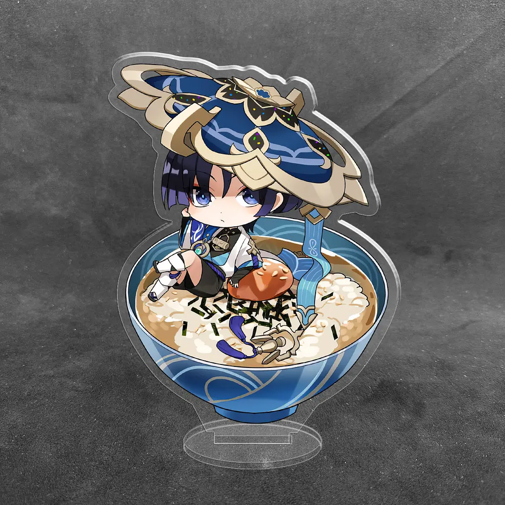 Акрилова колекційна фігурка Chibi Геншин Імпакт - Genshin Impact (Мандрівник Скарамуччі) 10 см