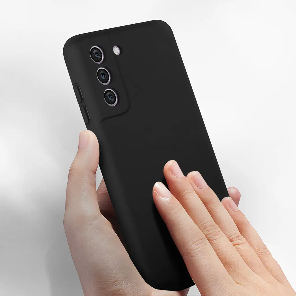 Чехол Samsung Soft-Touch Silicone Case для Galaxy S21 FE G990 [Black] HC [72160] - фото 6