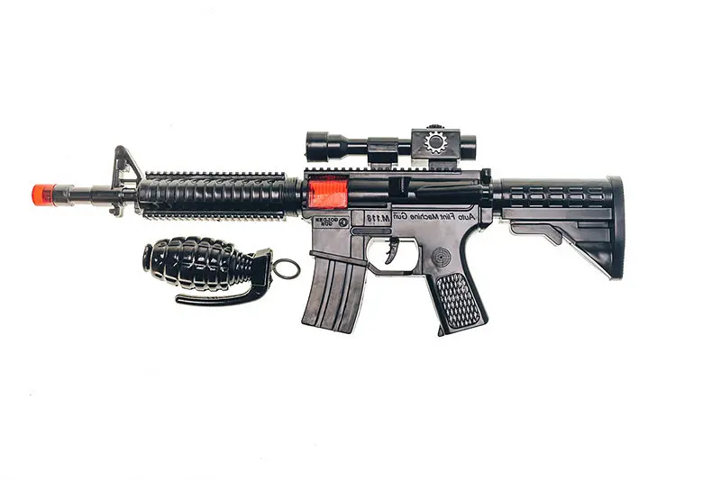 Іграшковий автомат-тріскачка "M16" з гранатою Golden Gun 803 - фото 3