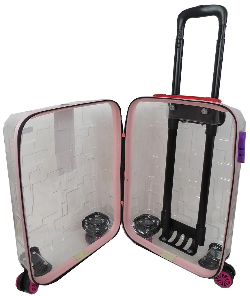 Валіза маленька My Luggage ABS-пластик 55х34х25 см 42 л Прозора - фото 5