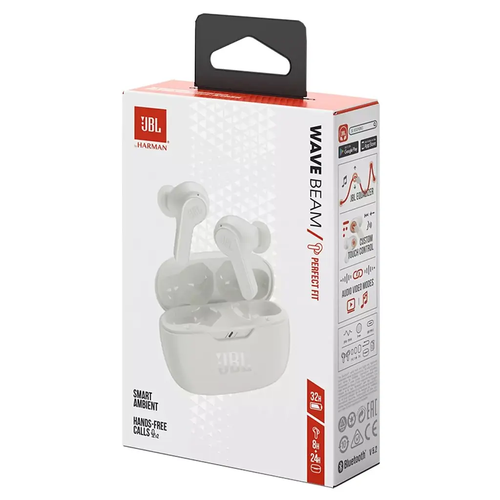 Навушники JBL Wave Beam TWS White (JBLWBEAMWHT) - фото 9