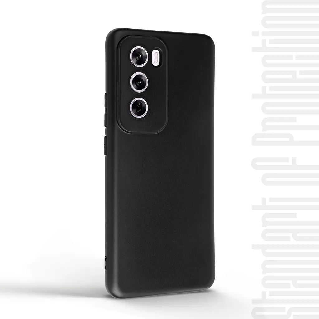 Чехол-накладка для смартфона OPPO Reno12 Pro, противоударный, силиконовый, термополиуретановый (ТПУ), с защитой камеры и корпуса, черный, защита всего корпуса, ArmorStandart (ARM77969) - фото 2