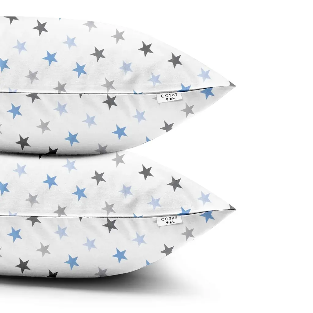 Набір наволочок Cosas B&G stars 50х70 см блакитний (SetPillow_StarsBlueGrey_50х70) - фото 3