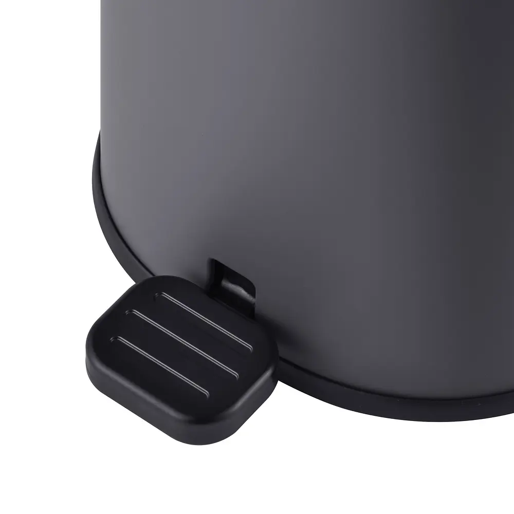 Відро для сміття з плавним закриттям овальне Mixxus Premium Olivary-TC0105 5 л graphite MI7063, Графит - фото 9
