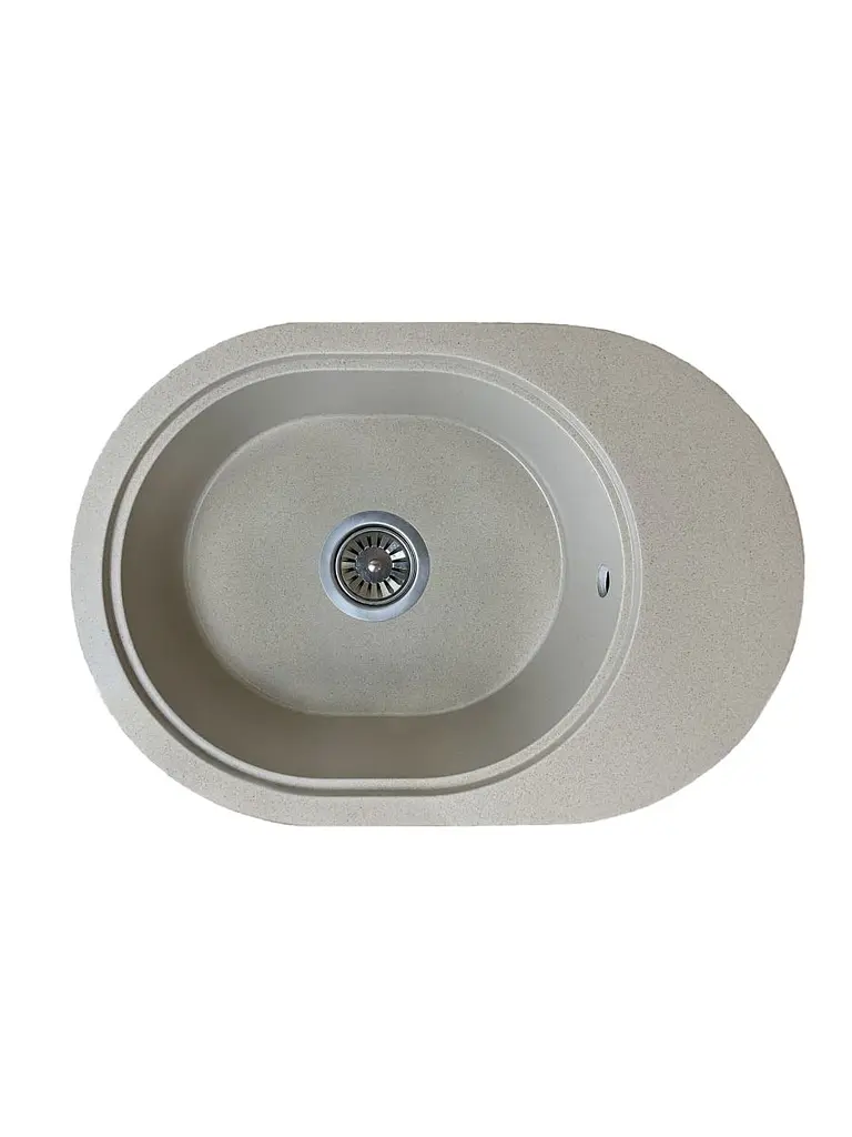 Кухонна мийка Adamant OVALE сахара 610x420x180 мм, з крилом 61 см - фото 5