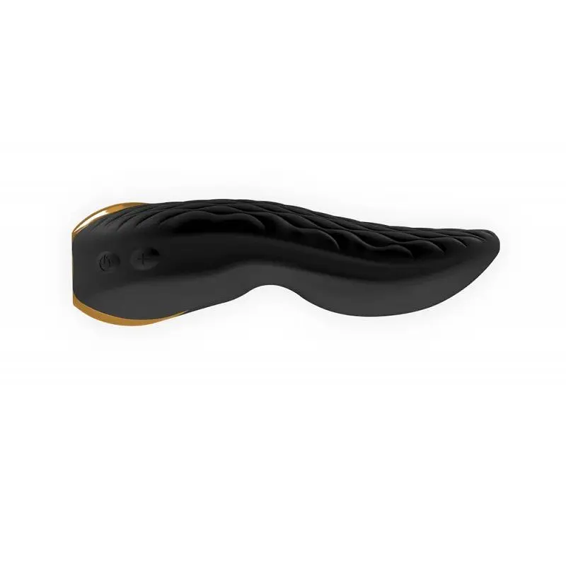 Вібромасажер Shunga - Aiko Intimate Massager, 10.8х6.5 см (чорний) - фото 2