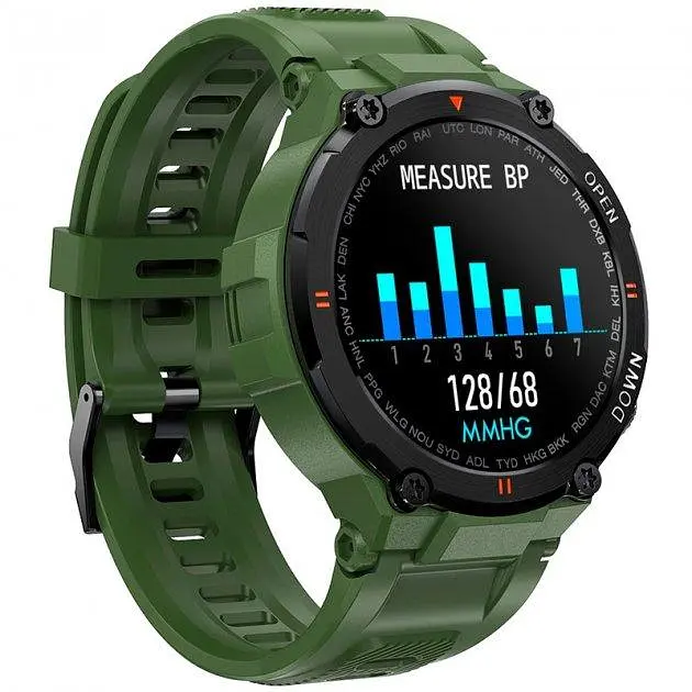 Розумний годинник з мікрофоном Gelius Pro GP-SW008 G-WATCH Bluetooth Call IPX7 Navy Green - фото 4