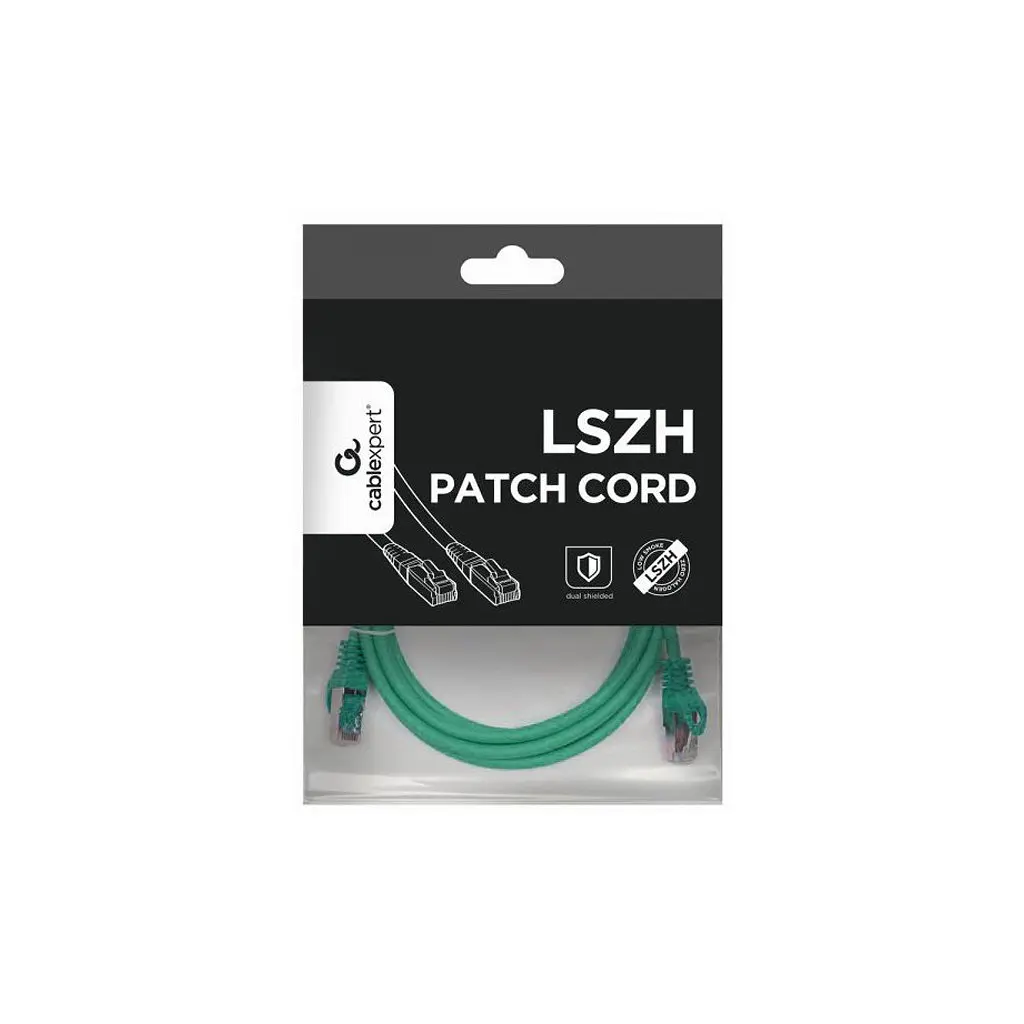 Патч-корд 3м S/FTP Cat 6A CU LSZH green Cablexpert (PP6A-LSZHCU-G-3M) - фото 4