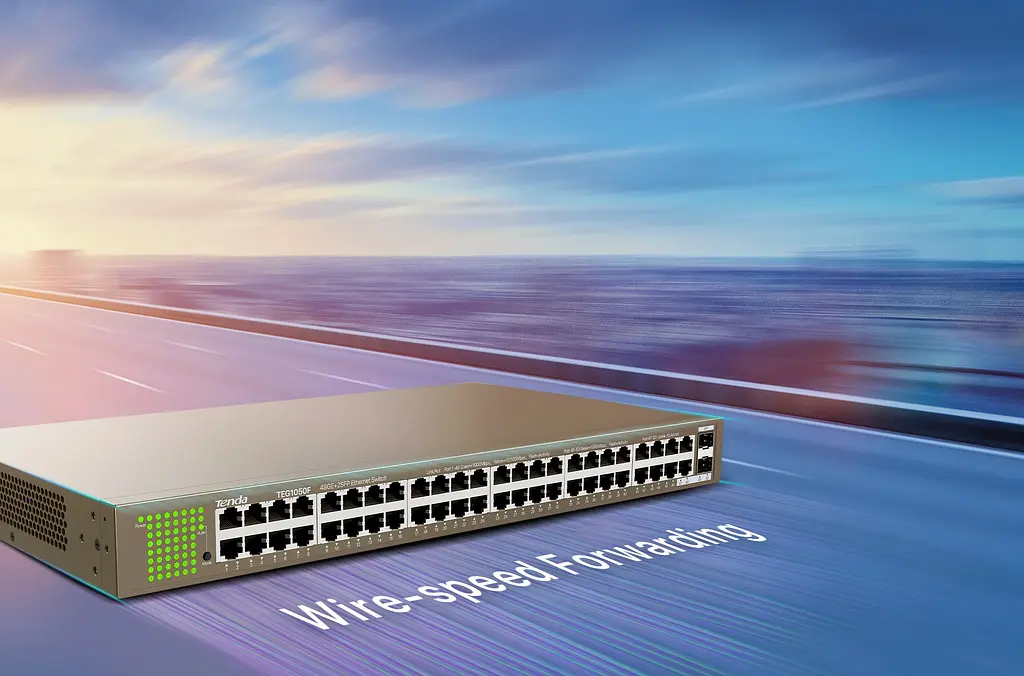 Комутатор TEG1050F 48xGE, 2xSFP Combo, Некерований Tenda teh0018268 - фото 3