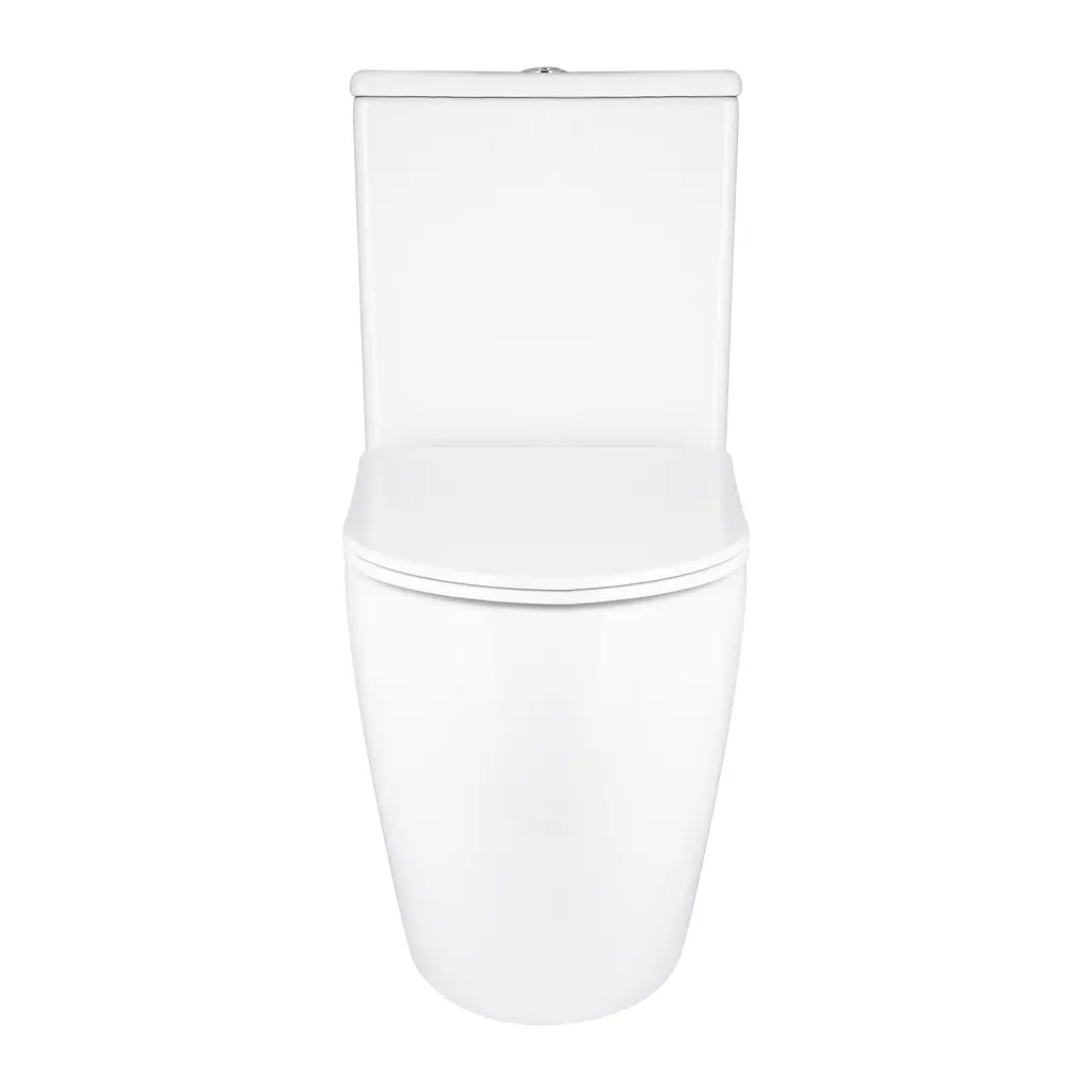 Унитаз напольный Qtap Grand Ultra Quiet безободковый с сиденьем Soft-close White QT26228301W, Белый - фото 3