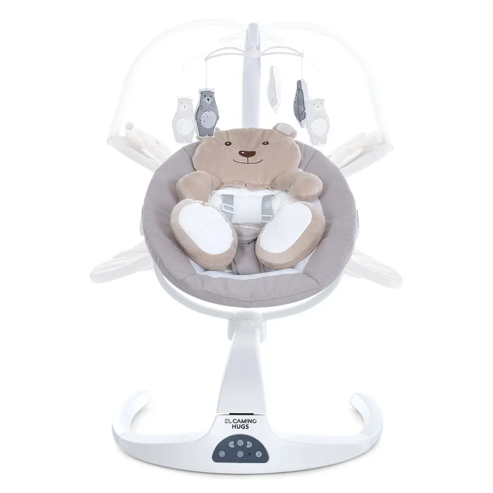 Заколисуючий центр-шезлонг HUGS ME 1077 Beige - фото 5