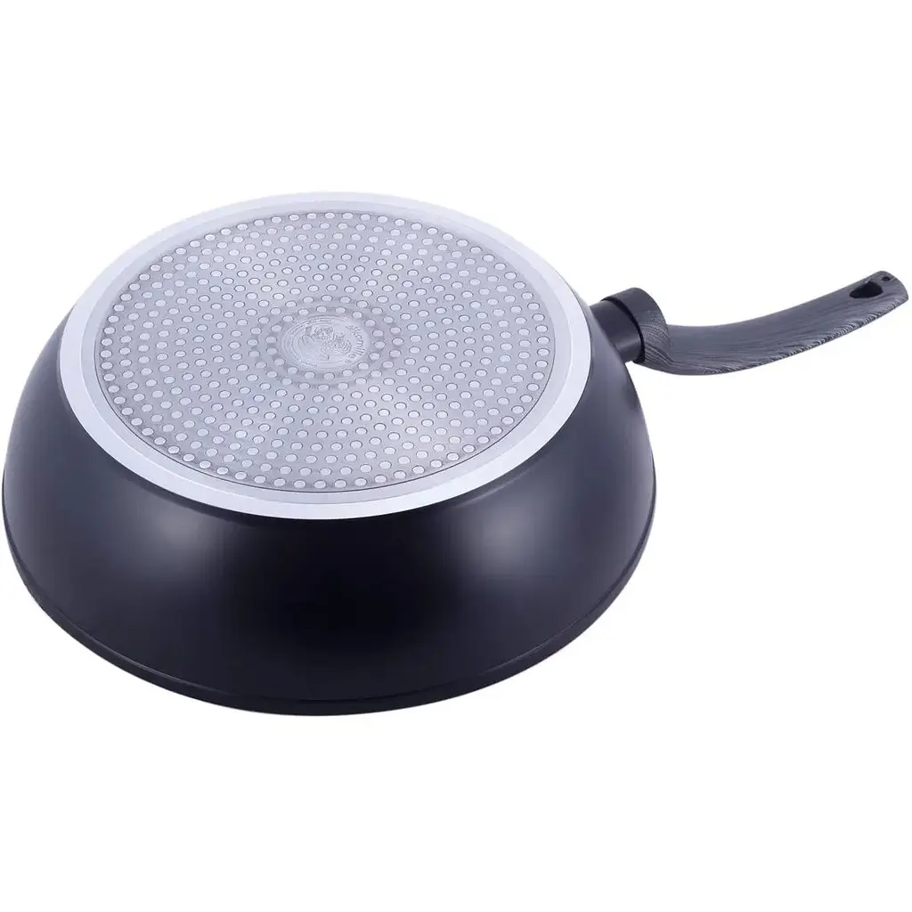 Сотейник Kamille Black marble алюминиевый с антипригарным покрытием 32 см (4137) - фото 3