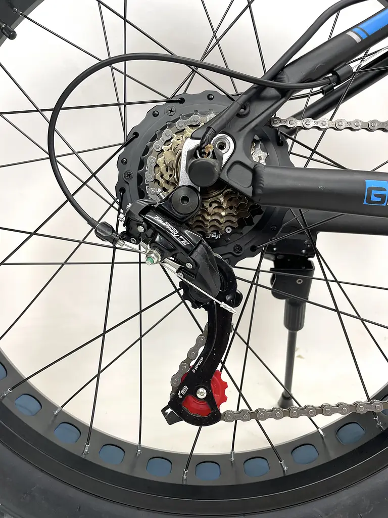 Электровелосипед Hammer Fatbike 26" (1000W 48V 21Ah) Черно-синий - фото 9