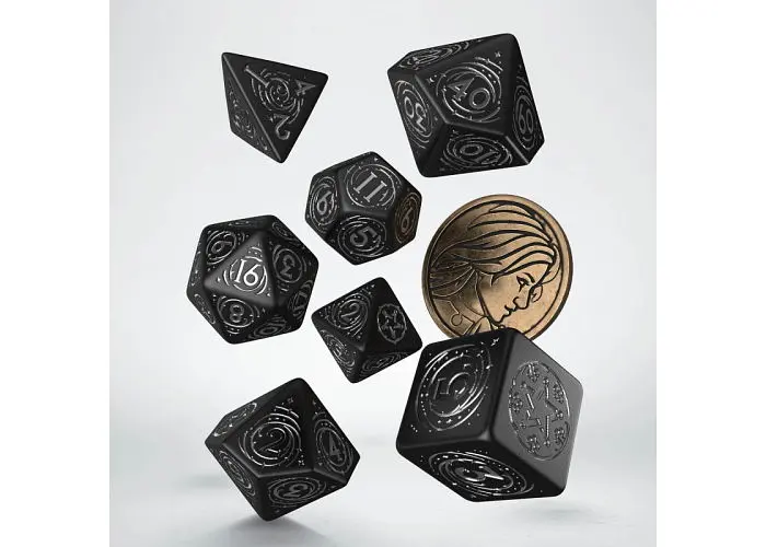 Набор кубиков The Witcher Dice Set. Yennefer - The Obsidian Star , 7 шт. (SWYE02) - фото 2