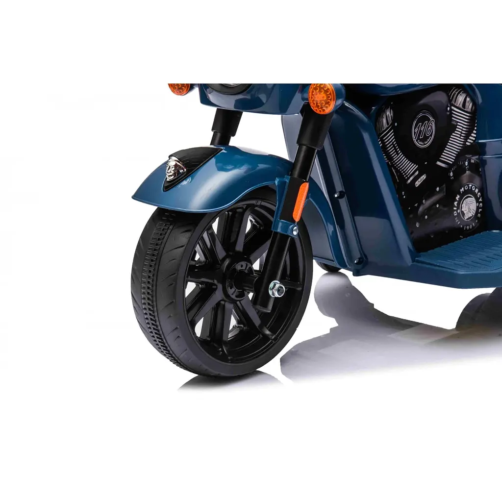 Дитячий електромотоцикл Ramiz Chopper Indian 6, синій (PA.BDM0963.NIE) - фото 14