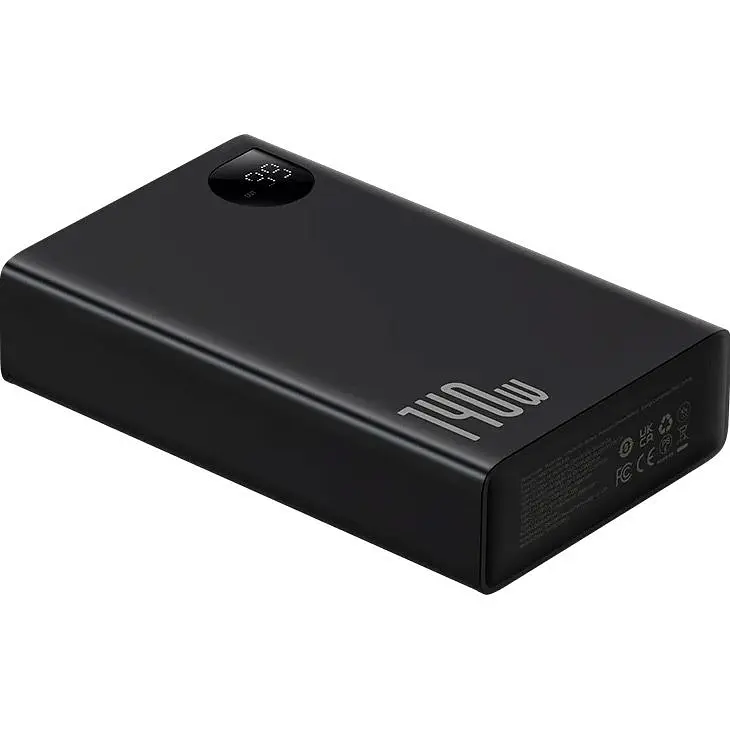Зовнішній акумулятор Baseus Adaman Digital Display 24000mAh 140W Black (P10021508113-00) [102124] - фото 5