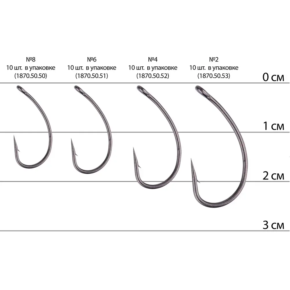 Гачок Select Carp Curve Shank #2 (10 шт/уп) - фото 2