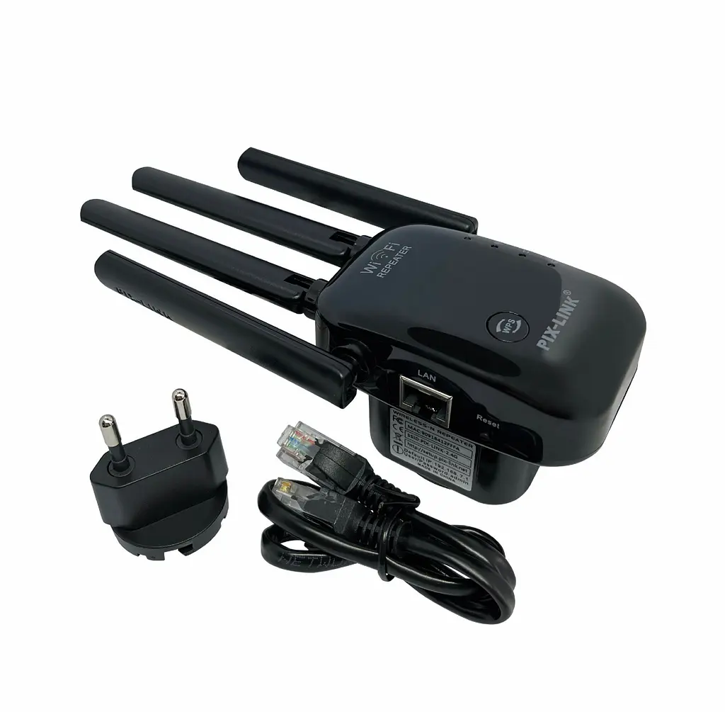 Ретранслятор Pix-Link X300R2 300Мбіт/с 2.4ГГц Чорний (UNRWSW020403B 7706) - фото 8