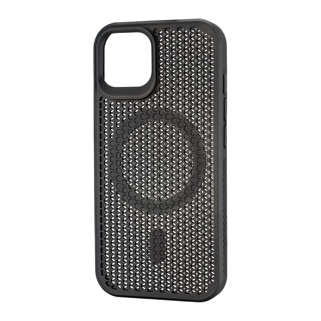 Чохол Silicone Cooling Сase with MagSafe iPhone 15 Black