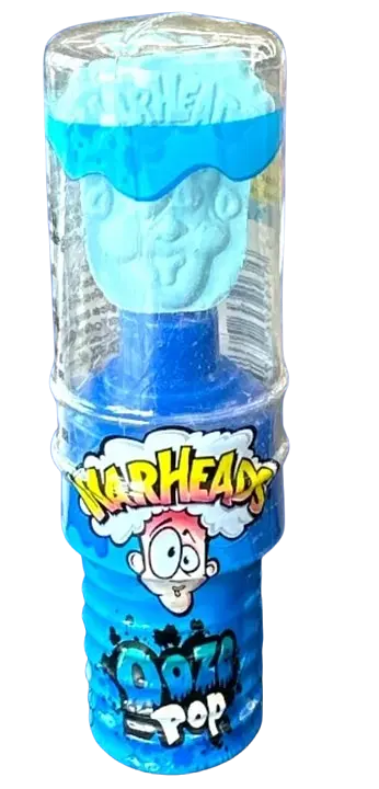 Льодяник Warheads Sour Ooze Pop зі смаком фруктів з рідкою кислою начинкою 40г (BBD 01/2026) - фото 2