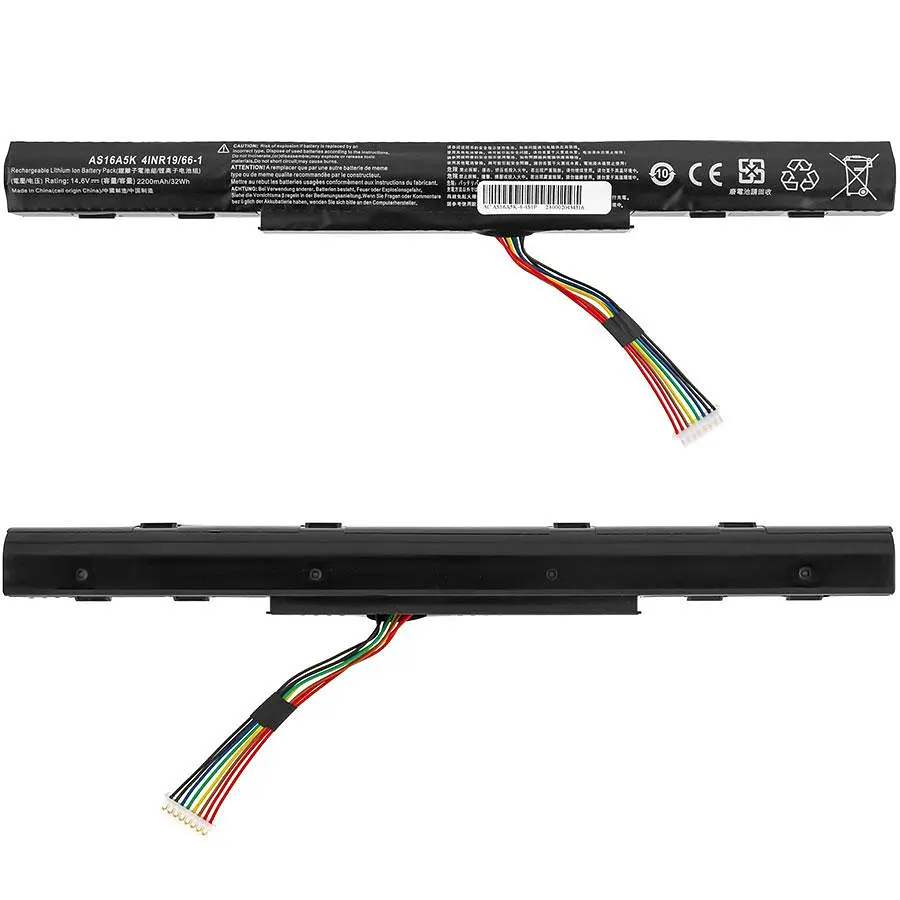 Батарея для ноутбука Acer AS16A8K (Aspire F5-573G E5-575G E5-774 E5-774G) 14.8V 2200mAh Чорний - фото 2