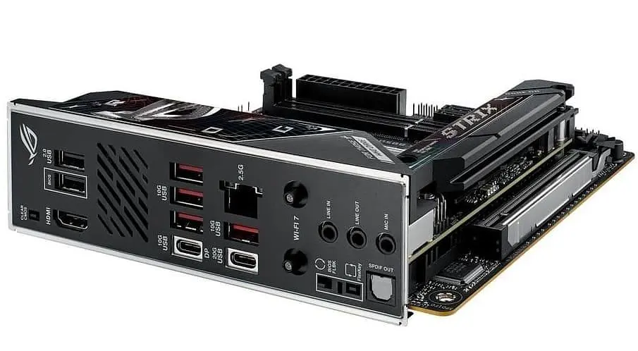 Материнська плата ASUS ROG STRIX B850-I GAMING WIFI (ROG STRIX B850-I GAMING WIFI) (Socket AM5, AMD B850, Mini-ITX) - фото 8