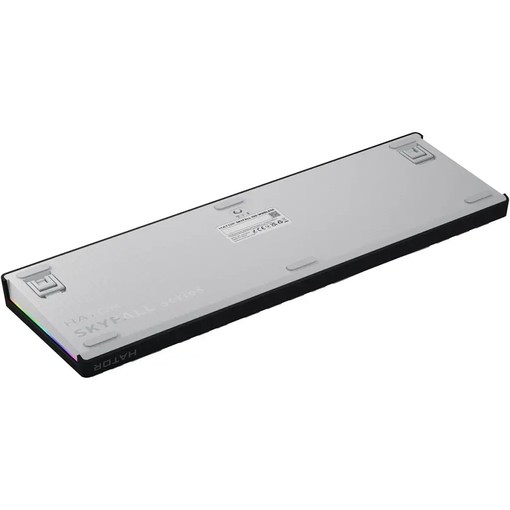 Клавіатура Hator Skyfall 100 Aurum Lemon RGB Wireless/Bluetooth/USB UA Black/White (HTK3100UA) - фото 5