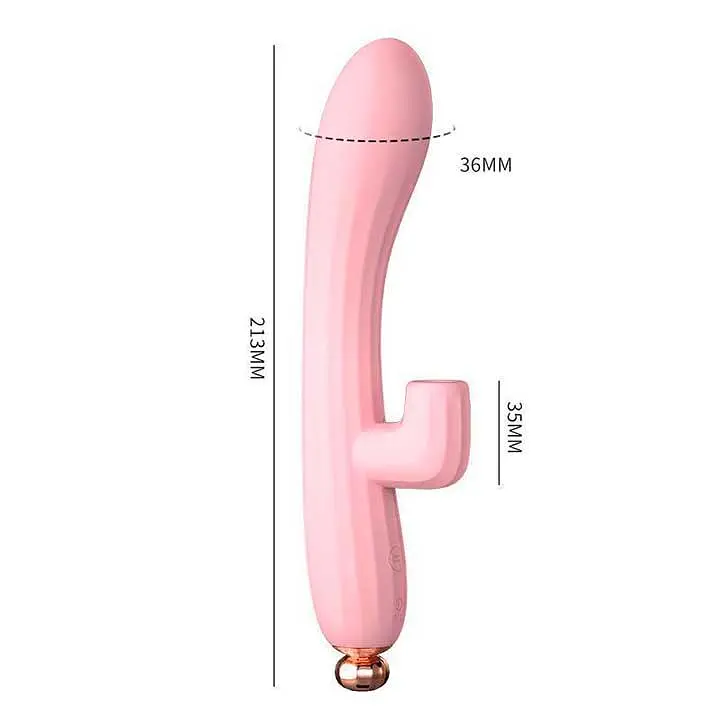 Вакуумний вібратор-кролик Lilo Emily USB вібратори рожевий - фото 4