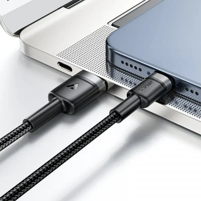 Дата кабель USB 2.0 AM to USB-C 1.2m 60W black Acefast (6974316285144) - фото 6