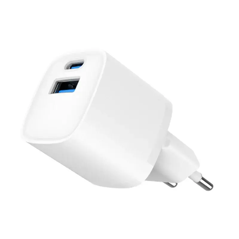 Зарядний пристрій Gembird 1xUSB-C PD20W + 1xUSB QC3.0 white (TA-UC-PDQC20-W-01) - фото 4