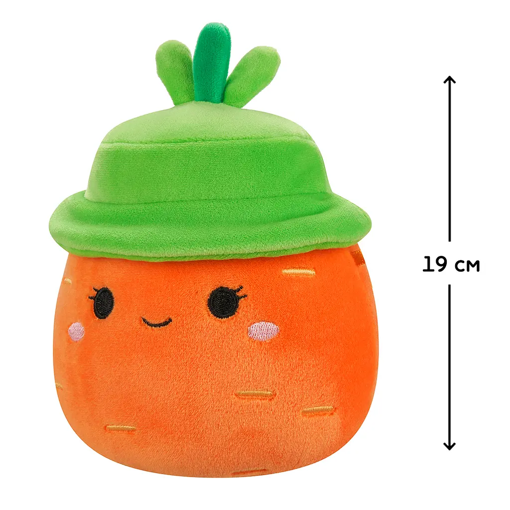 М'яка іграшка Squishmallows Морквинка Кароліна в капелюсі 19 см (SQER01214) - фото 6