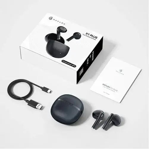 Навушники бездротові Xiaomi Haylou X1 Plus TWS сині - фото 4