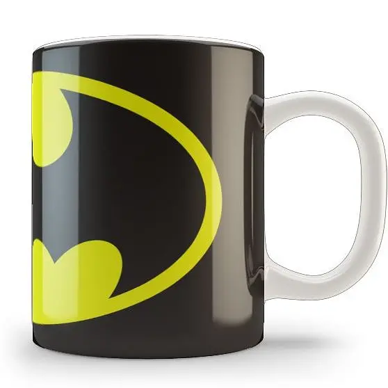 Кухоль GeekLand Бетмен Batman Бетмен жовтий знак BM.02.068 330 мл білий - фото 2