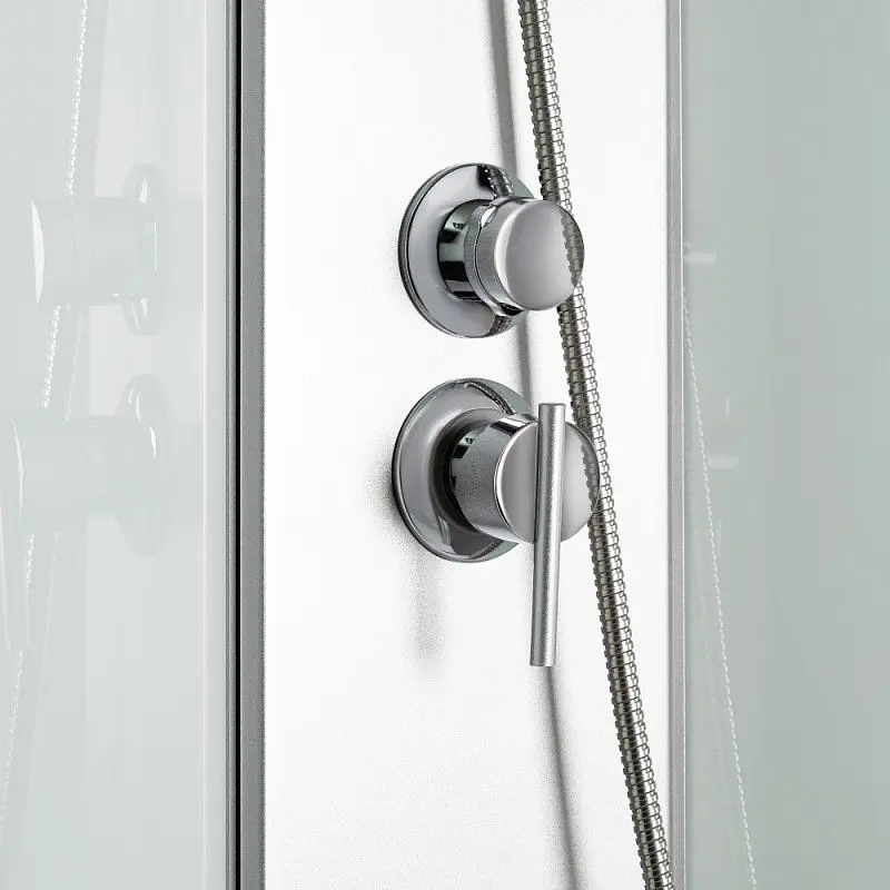 Душовий бокс Lidz Tani SB90x90.SAT.LOW.FR Frost, Хром матовый, матовий, хром матовий - фото 7