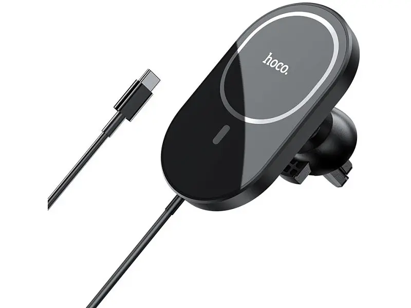 Автомобільний тримач для смартфона Hoco CA90 Magnetic Black (6931474744388) - фото 2
