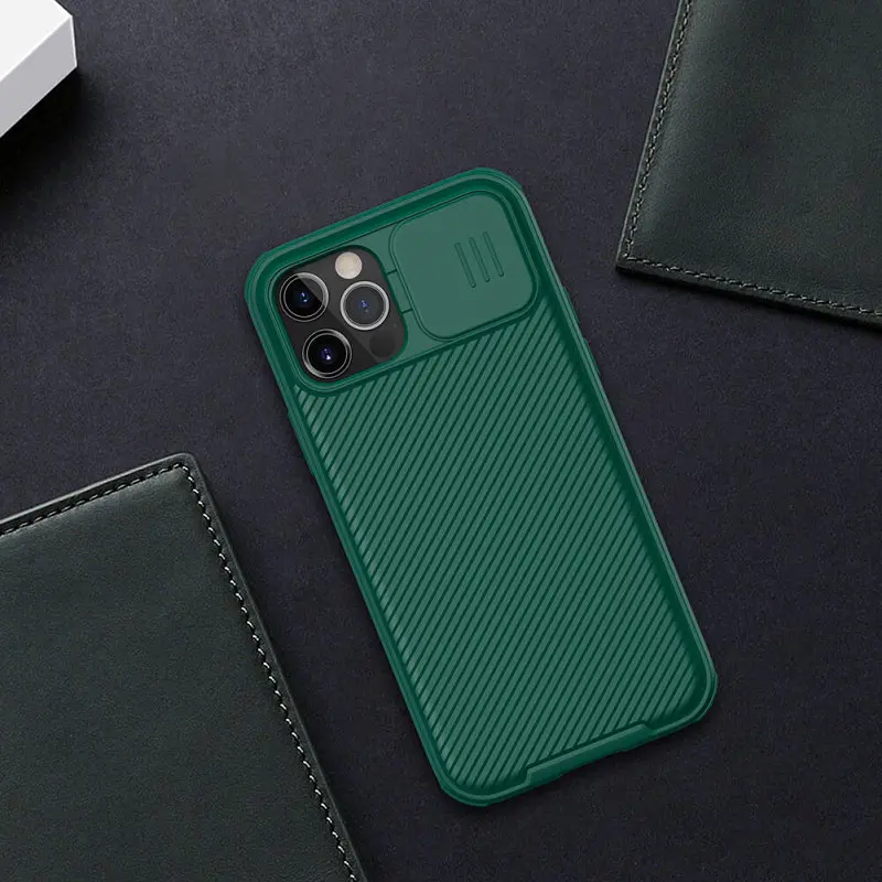 Карбонова накладка Nillkin CamShield Pro для Apple iPhone 14 Pro (6.1) Dark Green - фото 4