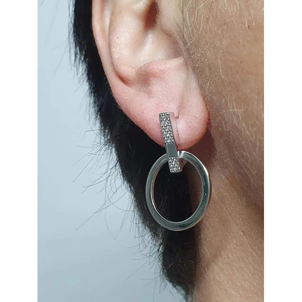 Срібні сережки трансформери Dear. 3524.1С - фото 3