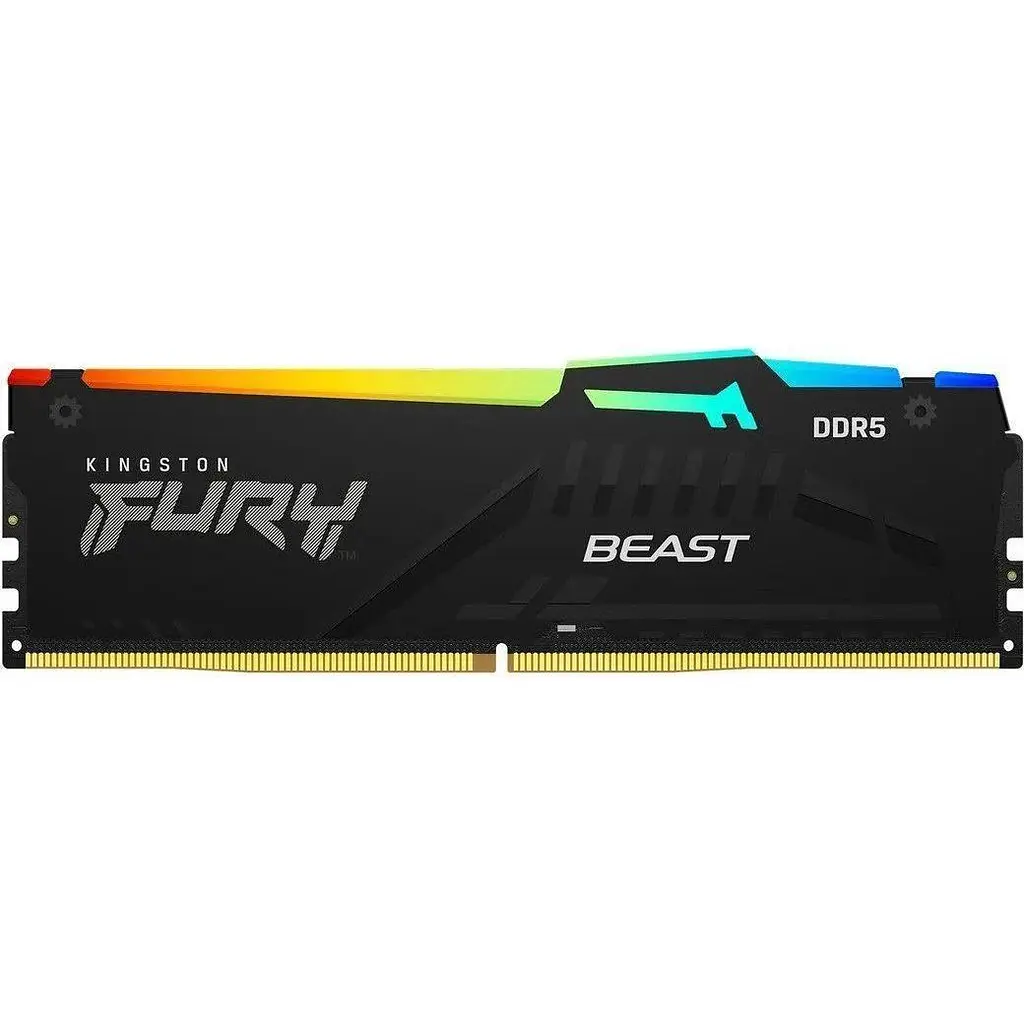 Модуль пам'яті DDR5 Kingston FURY Beast RGB EXPO 2x8GB 5200MHz Black (KF552C40BB2AK2-64) [175490] - фото 5