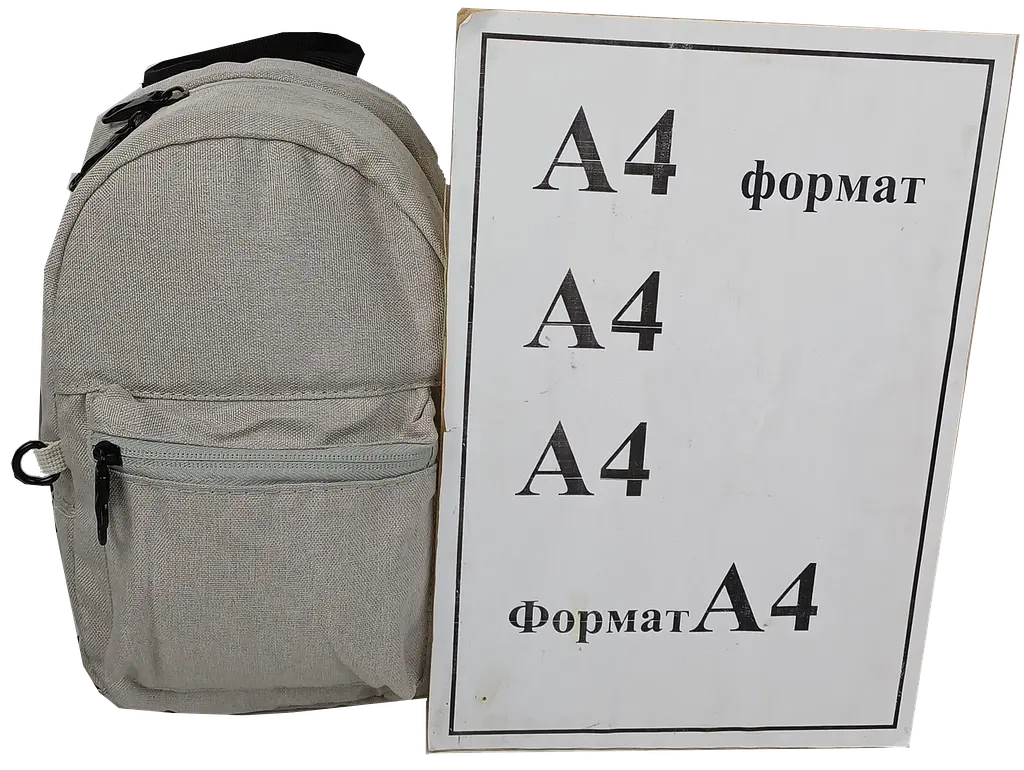 Рюкзак маленький жіночий 3L LS Антизлодій з RFid Світло-сірий - фото 10