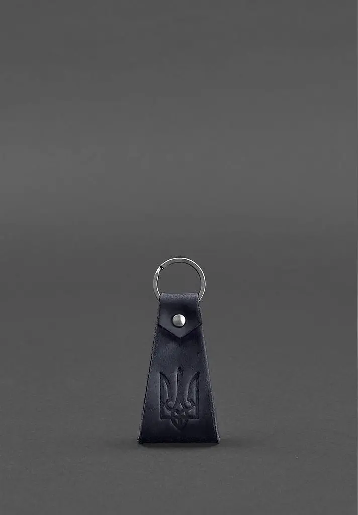 Кожаный брелок с гербом Украины - фото 2