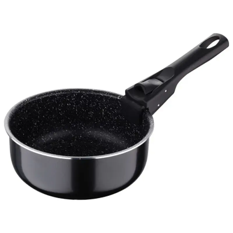 Ківш Bergner Click & Cook Black, набір зі знімною ручкою 16/18/20 см, 4 предмети (BG-31602-BK) - фото 3