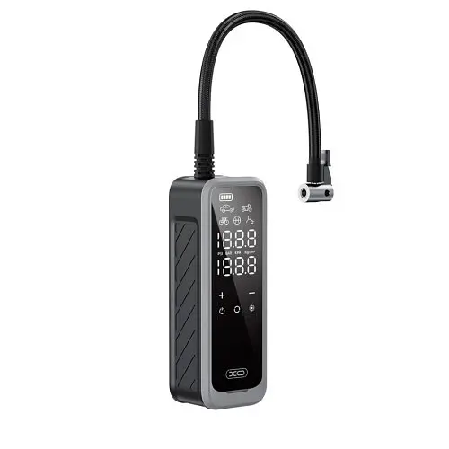 Автокомпресор XO CZ018 Intelligent Portable 5000mAh Wireless Inflation Pump 22 Cylinder Block Чорний