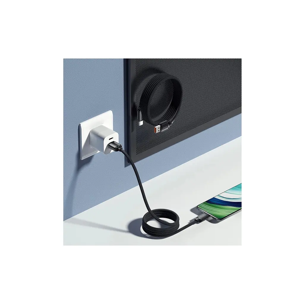 Дата кабель USB 2.0 AM to USB-C 1.0m 7A black Essager (EXCT-TD01-P) - фото 8