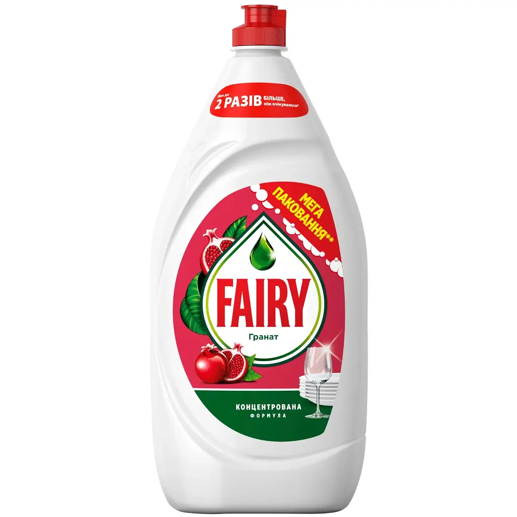 Засіб для ручного миття посуду Fairy Гранат 1350 мл (8006530111751)