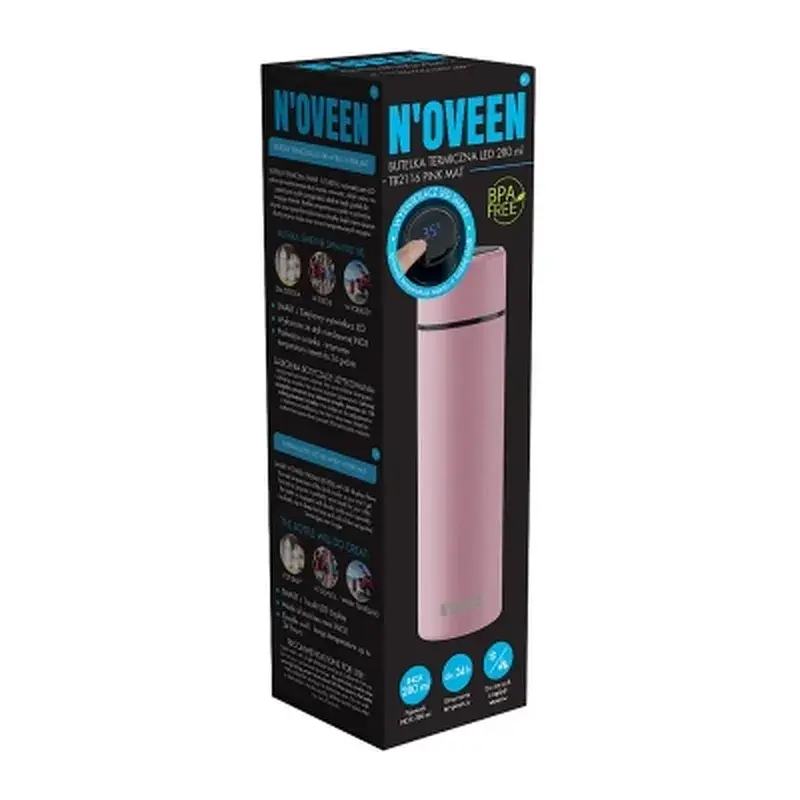 Термос Noveen TB2116 280 мл LED Display Pink (RL070823) - фото 2