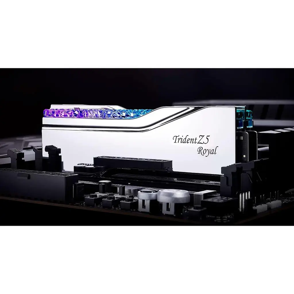 Модуль памяти DDR5 16GB G.Skill 6400MHz Trident Z5 Royal XMP (F5-6400J3239G16GX2-TR5S) (F5-6400J3239G16GX2-TR5S(1 of 2)) Б/у - фото 2