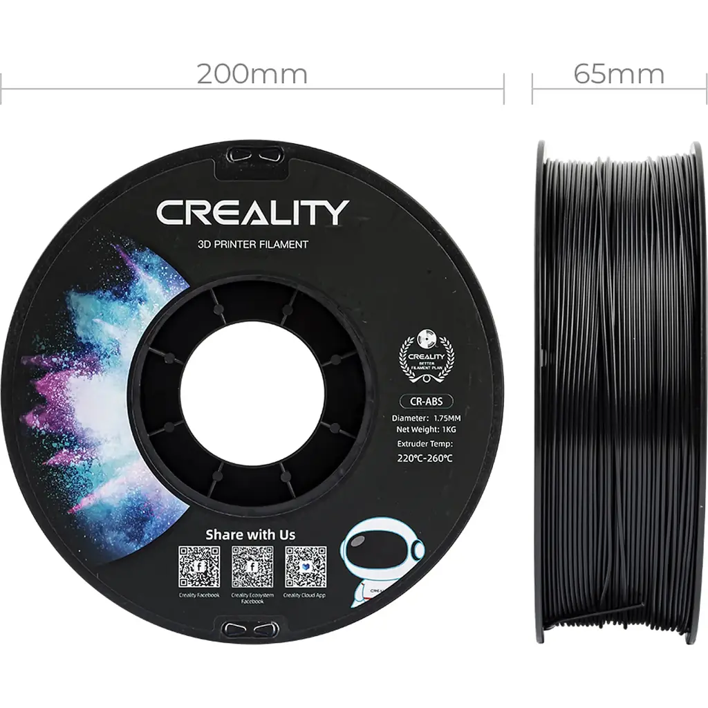 Пластик для 3D-принтера Creality ABS 1кг, 1.75мм, black (3301020035) - фото 6