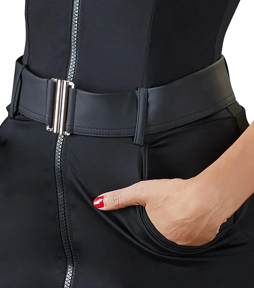 Еротичний костюм Cottelli Collection Costumes Police Dress M чорний - фото 6