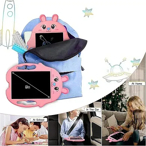 Графический планшет Kids Pad 9 Color Bunny Pink - фото 3